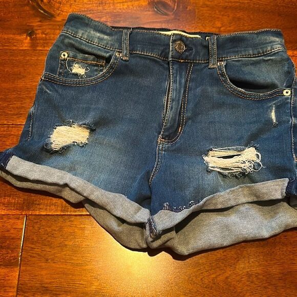Garage Denim Distressed Women Shorts Size 01 - Picture 2 of 9